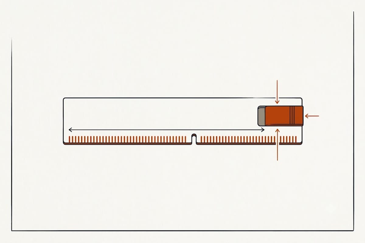 The notch position is the physical key